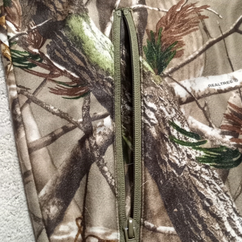 Scent Lok Full Season Base Layer Realtree Fleece Camo Jacket Mens Size Large - Picture 12 of 16